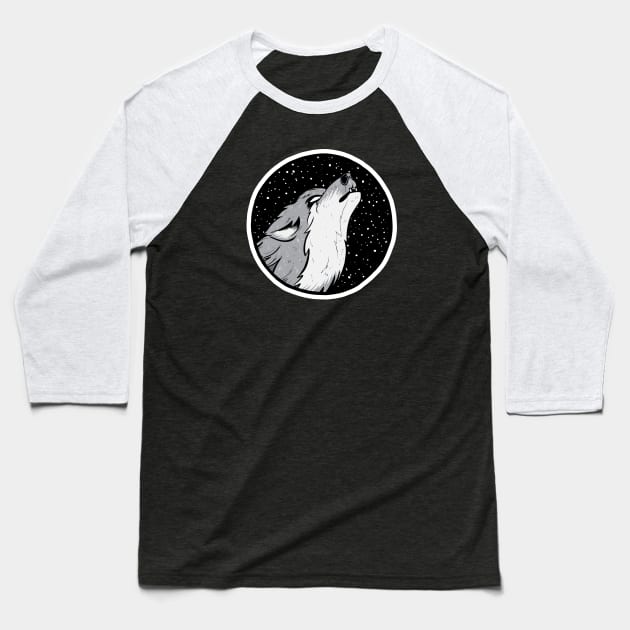 Howling Baseball T-Shirt by Baddest Shirt Co.